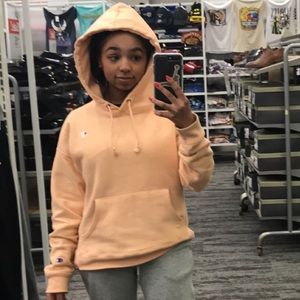Peach Champion Sweatshirt
